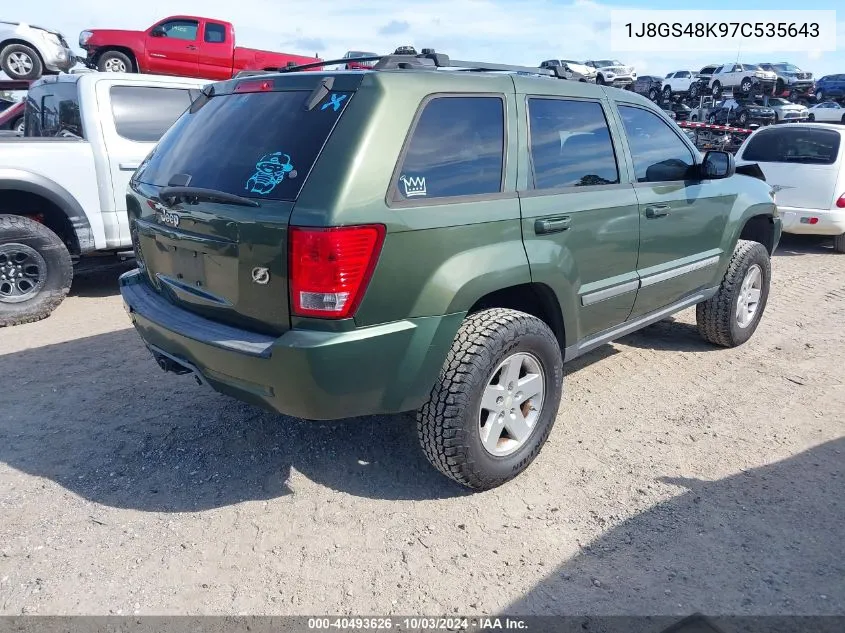 1J8GS48K97C535643 2007 Jeep Grand Cherokee Laredo