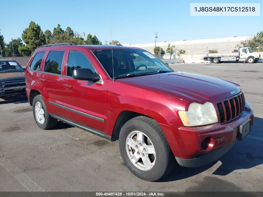 1J8GS48K17C512518 2007 Jeep Grand Cherokee Laredo