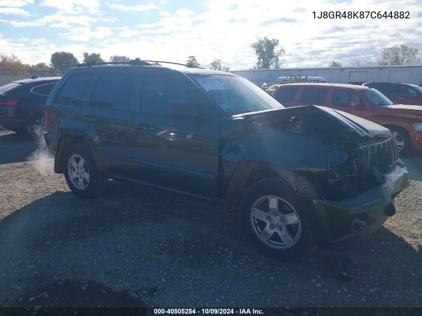 2007 Jeep Grand Cherokee Laredo/Columbia/Freedom VIN: 1J8GR48K87C644882 Lot: 40505254