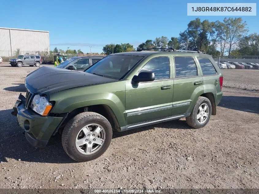 2007 Jeep Grand Cherokee Laredo/Columbia/Freedom VIN: 1J8GR48K87C644882 Lot: 40505254