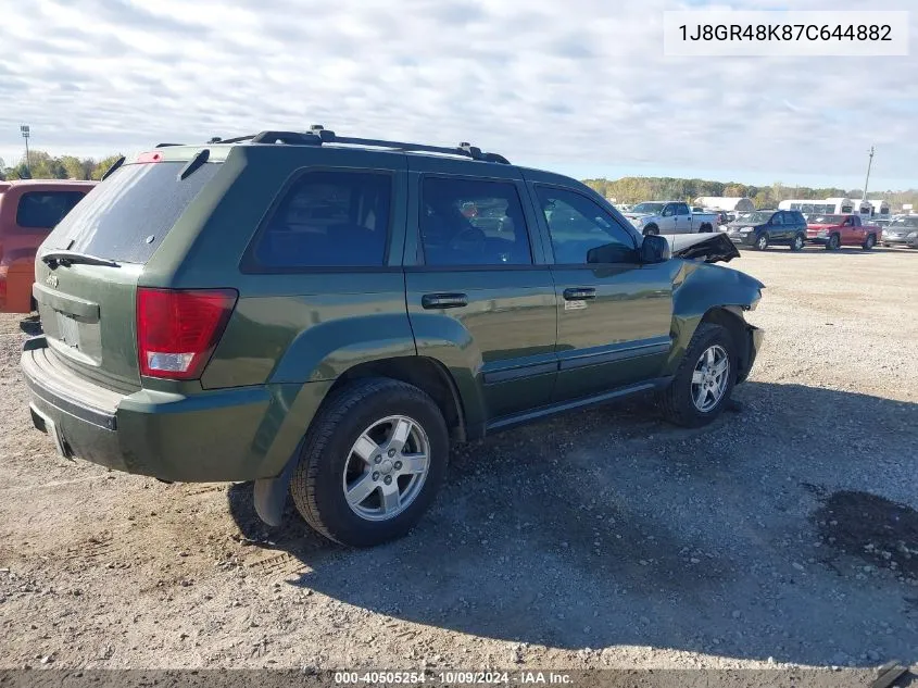 1J8GR48K87C644882 2007 Jeep Grand Cherokee Laredo/Columbia/Freedom