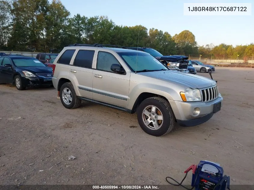 1J8GR48K17C687122 2007 Jeep Grand Cherokee Laredo/Columbia/Freedom