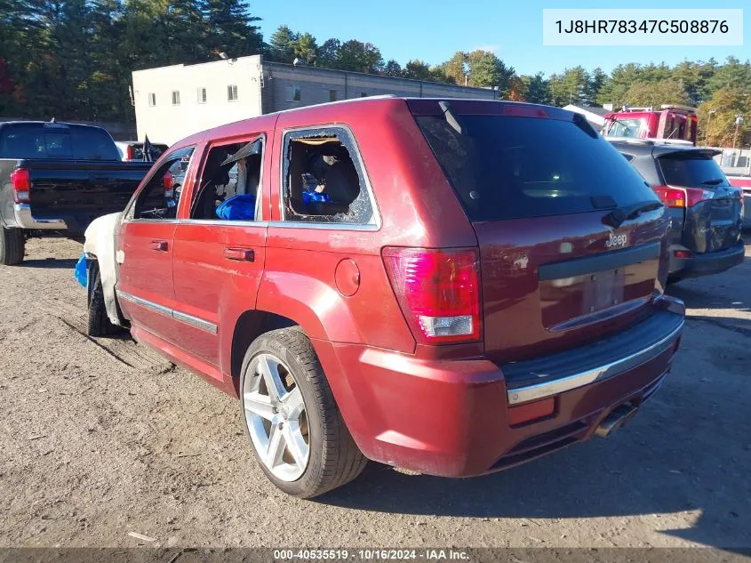 2007 Jeep Grand Cherokee Srt8 VIN: 1J8HR78347C508876 Lot: 40535519