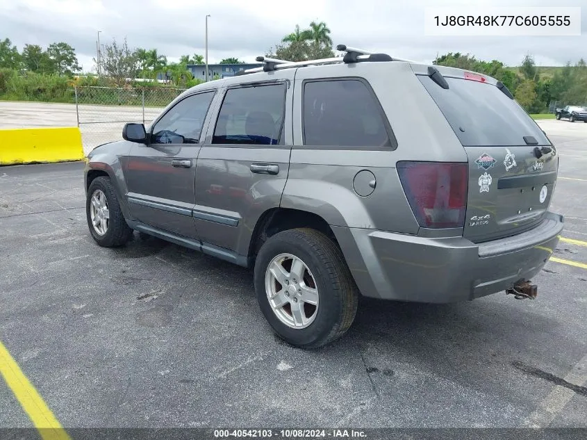 2007 Jeep Grand Cherokee Laredo/Columbia/Freedom VIN: 1J8GR48K77C605555 Lot: 40542103