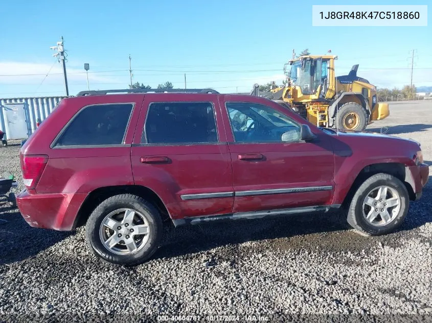 2007 Jeep Grand Cherokee Laredo VIN: 1J8GR48K47C518860 Lot: 40604761