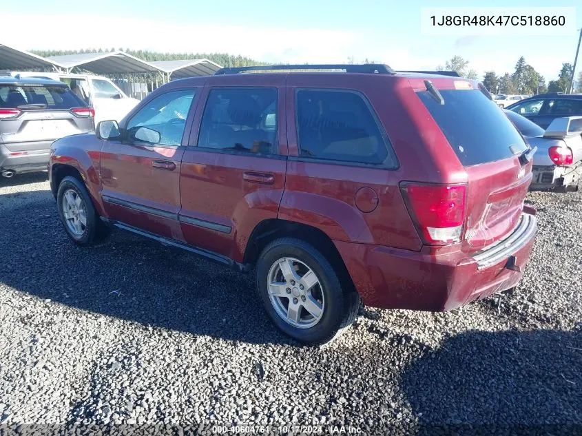 2007 Jeep Grand Cherokee Laredo VIN: 1J8GR48K47C518860 Lot: 40604761