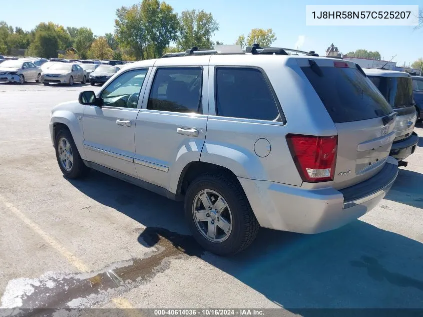 1J8HR58N57C525207 2007 Jeep Grand Cherokee Limited