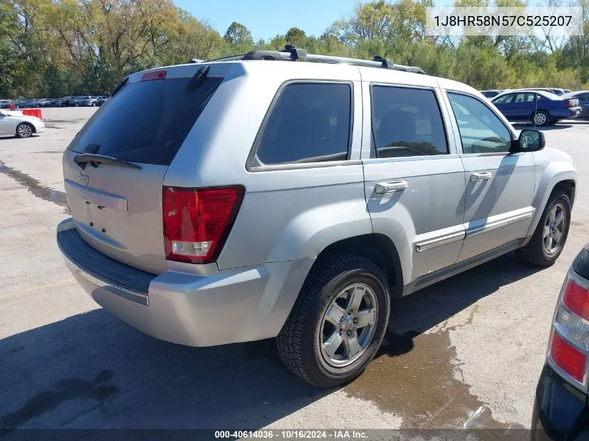 2007 Jeep Grand Cherokee Limited VIN: 1J8HR58N57C525207 Lot: 40614036