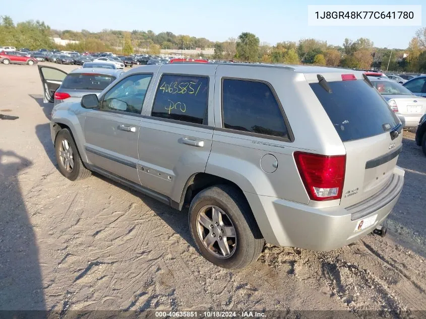 2007 Jeep Grand Cherokee Laredo/Columbia/Freedom VIN: 1J8GR48K77C641780 Lot: 40635851