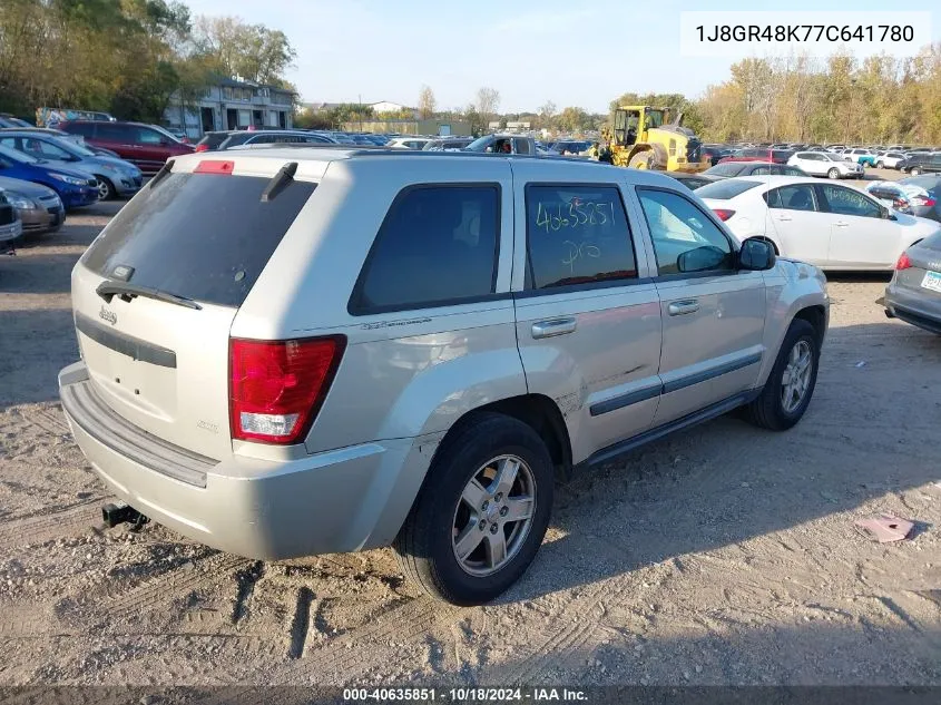 2007 Jeep Grand Cherokee Laredo/Columbia/Freedom VIN: 1J8GR48K77C641780 Lot: 40635851