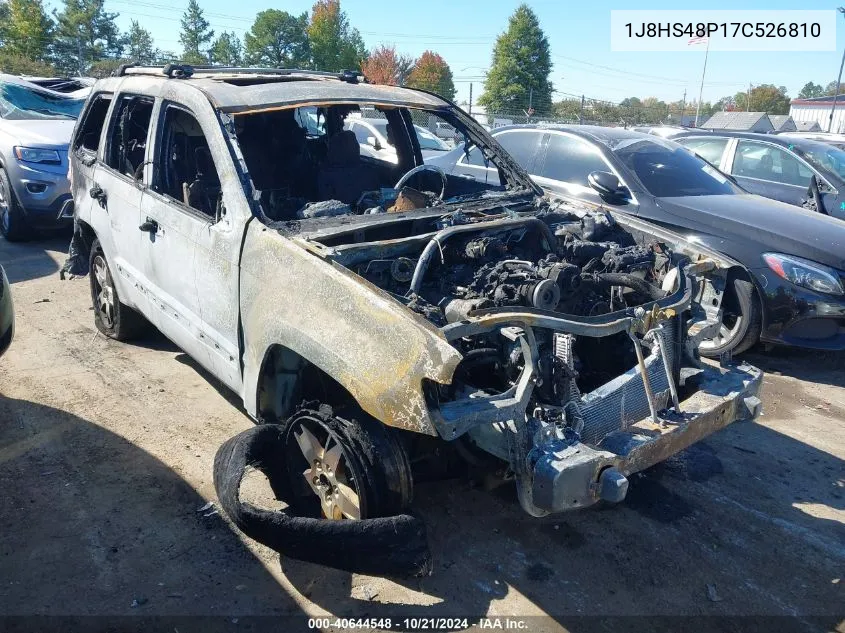 2007 Jeep Grand Cherokee Laredo VIN: 1J8HS48P17C526810 Lot: 40644548