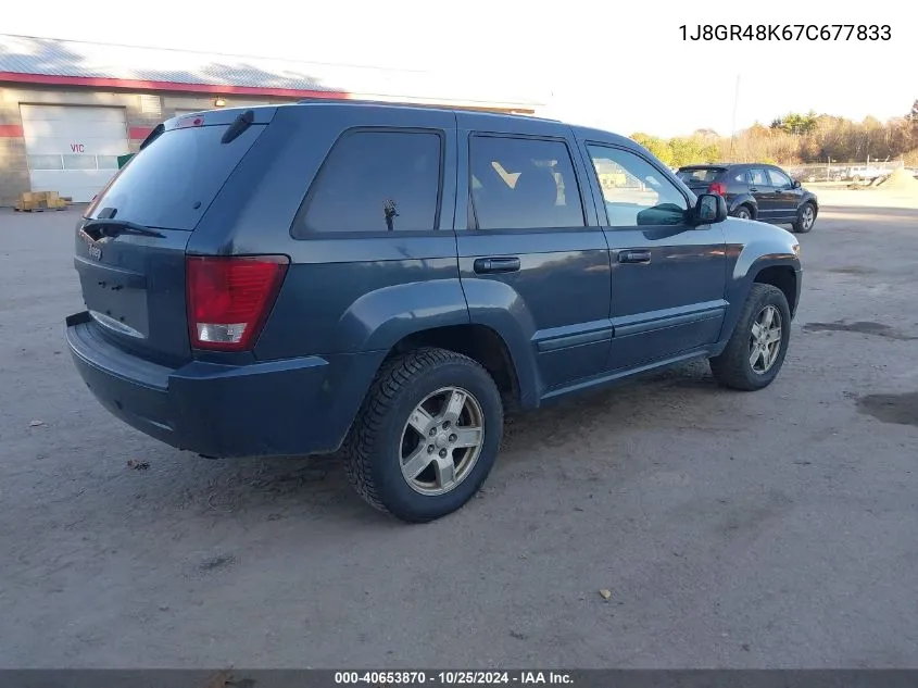 2007 Jeep Grand Cherokee Laredo VIN: 1J8GR48K67C677833 Lot: 40653870