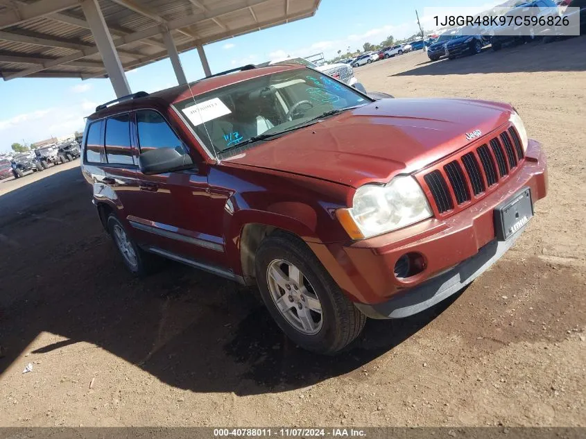 2007 Jeep Grand Cherokee Laredo VIN: 1J8GR48K97C596826 Lot: 40788011