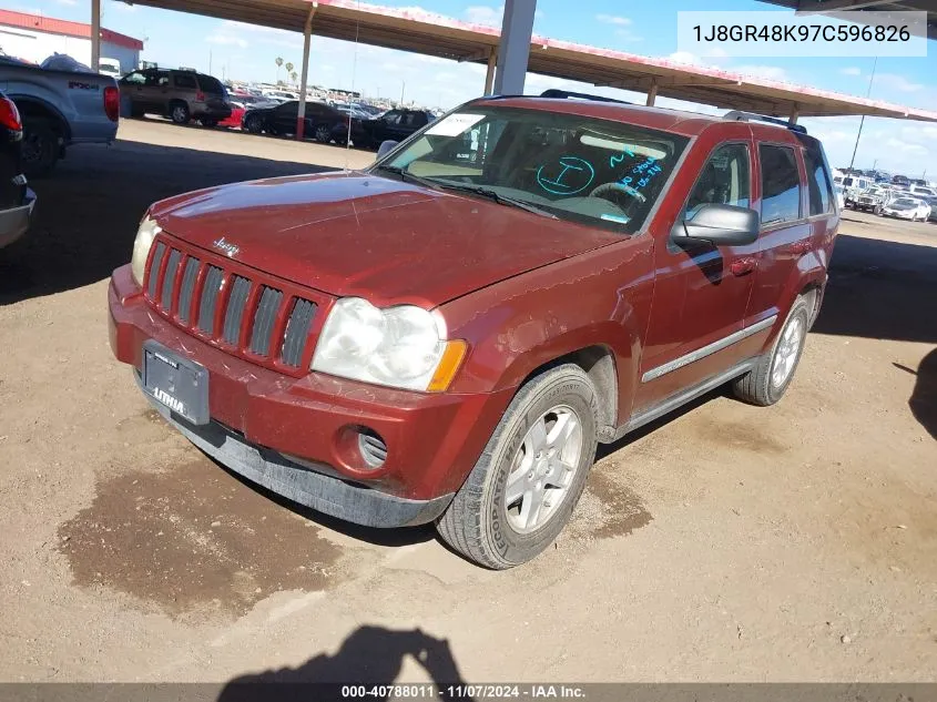 2007 Jeep Grand Cherokee Laredo VIN: 1J8GR48K97C596826 Lot: 40788011