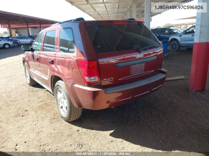 2007 Jeep Grand Cherokee Laredo VIN: 1J8GR48K97C596826 Lot: 40788011