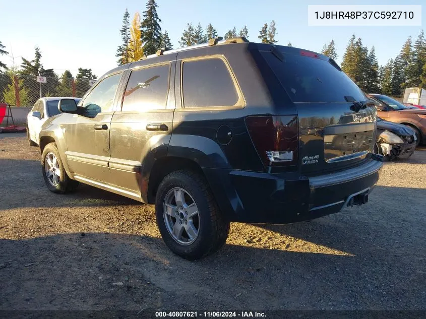 2007 Jeep Grand Cherokee Laredo VIN: 1J8HR48P37C592710 Lot: 40807621