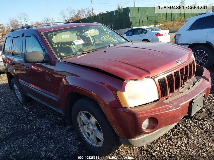 2007 Jeep Grand Cherokee Laredo VIN: 1J8GR48K17C659241 Lot: 40825334