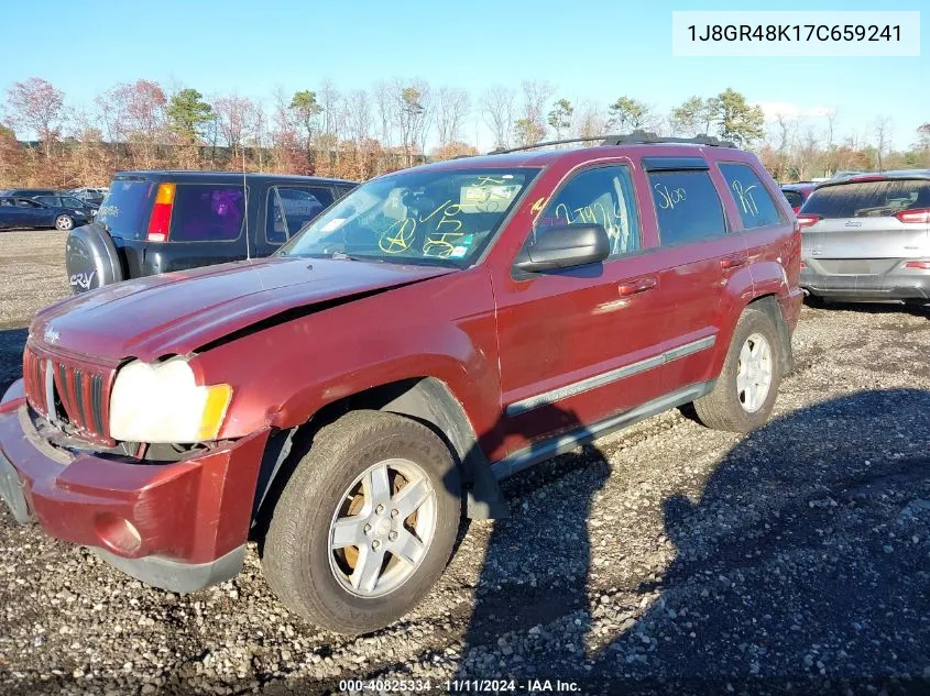 2007 Jeep Grand Cherokee Laredo VIN: 1J8GR48K17C659241 Lot: 40825334