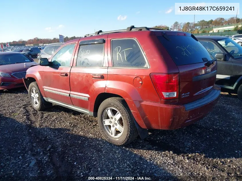 2007 Jeep Grand Cherokee Laredo VIN: 1J8GR48K17C659241 Lot: 40825334