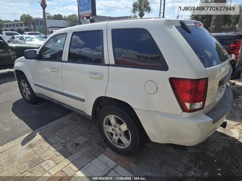 1J8GS48K77C627849 2007 Jeep Grand Cherokee Laredo