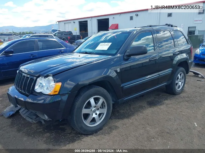 1J8HR48MX8C200653 2008 Jeep Grand Cherokee Laredo