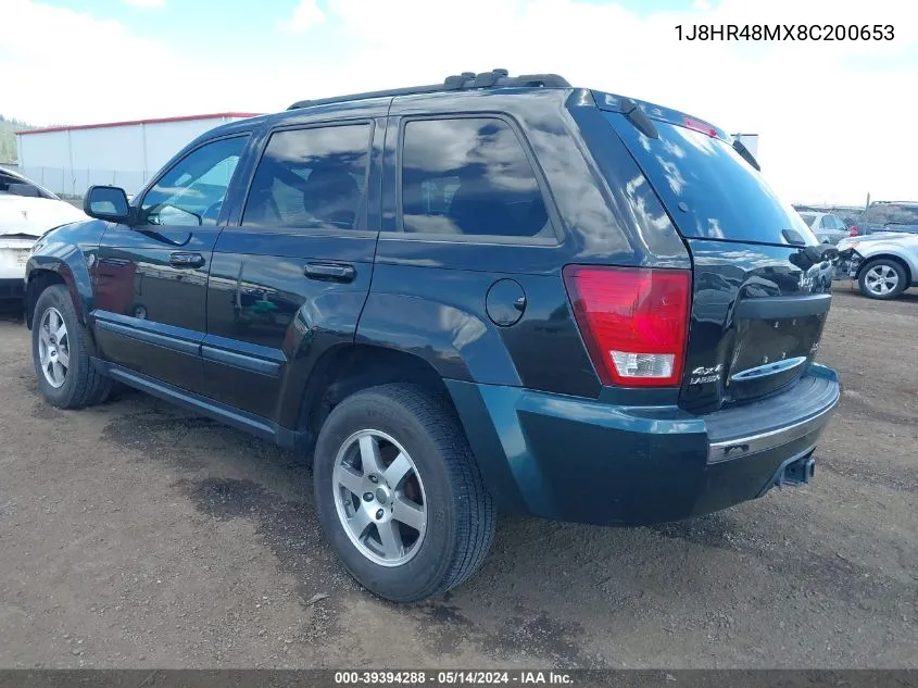 1J8HR48MX8C200653 2008 Jeep Grand Cherokee Laredo