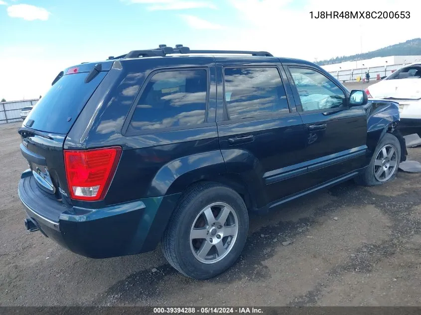 1J8HR48MX8C200653 2008 Jeep Grand Cherokee Laredo