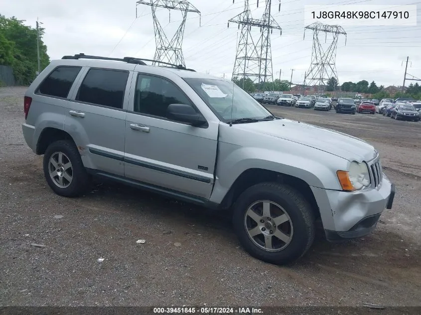 2008 Jeep Grand Cherokee Laredo VIN: 1J8GR48K98C147910 Lot: 39451845