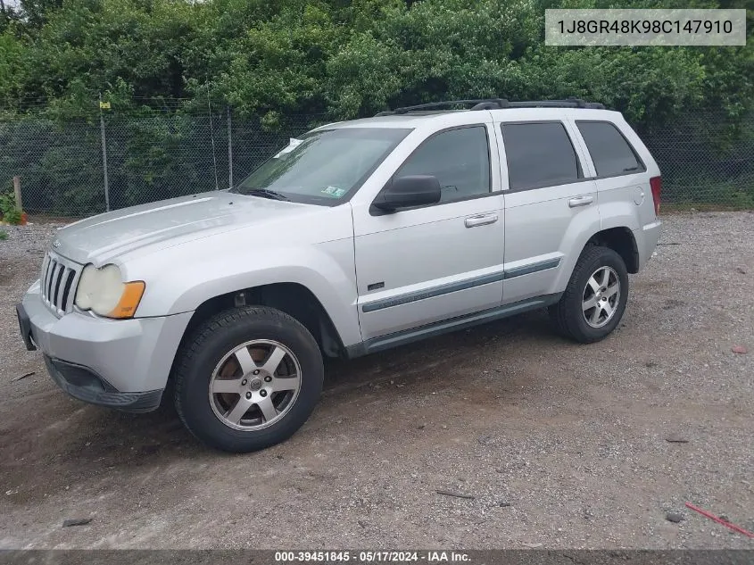 2008 Jeep Grand Cherokee Laredo VIN: 1J8GR48K98C147910 Lot: 39451845