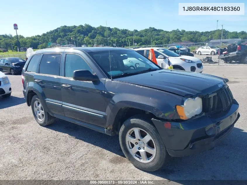 2008 Jeep Grand Cherokee Laredo VIN: 1J8GR48K48C183360 Lot: 39500373