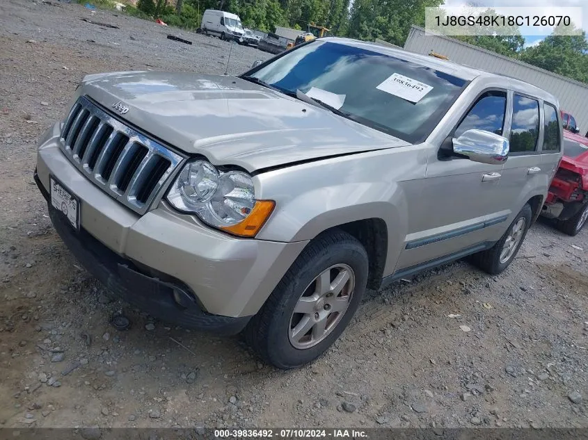 2008 Jeep Grand Cherokee Laredo VIN: 1J8GS48K18C126070 Lot: 39836492