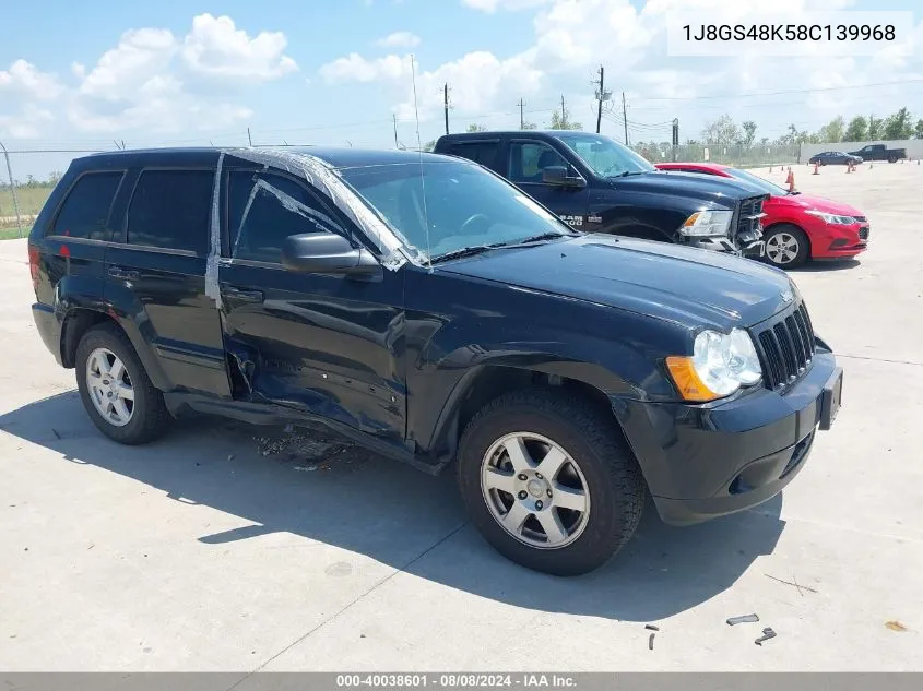 1J8GS48K58C139968 2008 Jeep Grand Cherokee Laredo