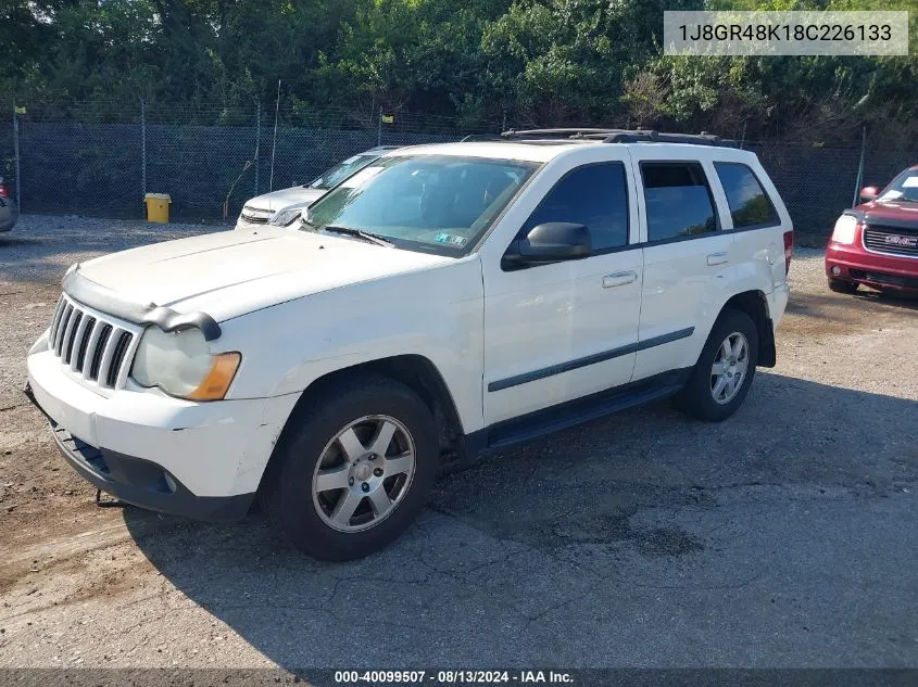 1J8GR48K18C226133 2008 Jeep Grand Cherokee Laredo