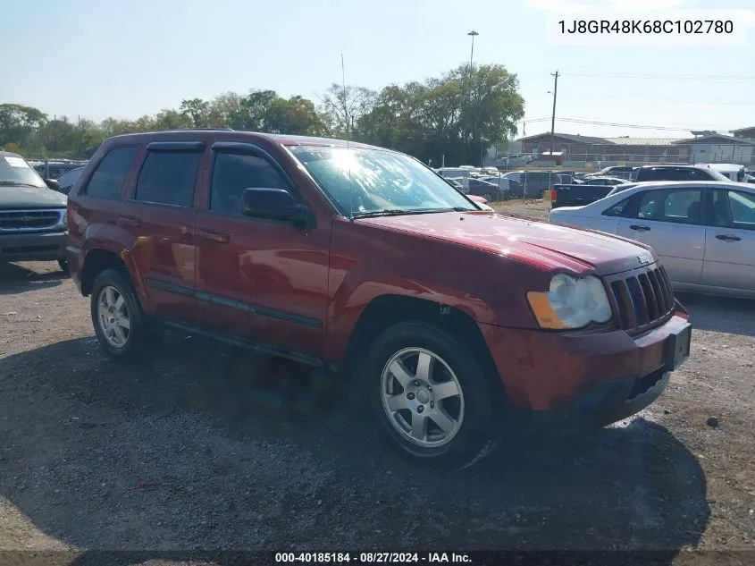 1J8GR48K68C102780 2008 Jeep Grand Cherokee Laredo