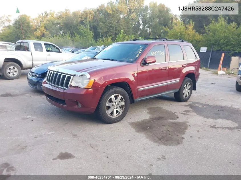 2008 Jeep Grand Cherokee Limited VIN: 1J8HR58288C247426 Lot: 40234701