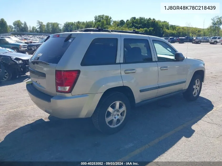 2008 Jeep Grand Cherokee Laredo VIN: 1J8GR48K78C218439 Lot: 40253052