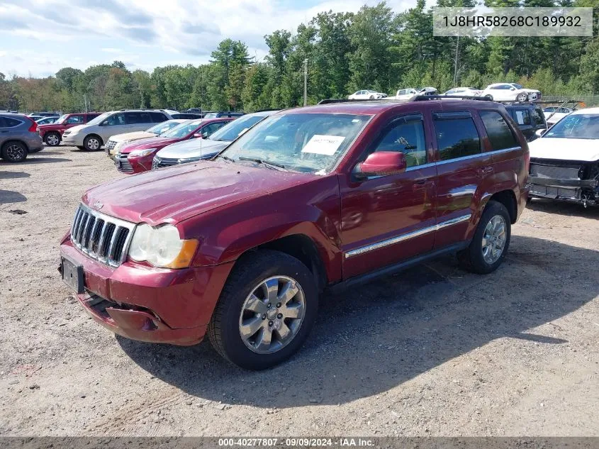 1J8HR58268C189932 2008 Jeep Grand Cherokee Limited