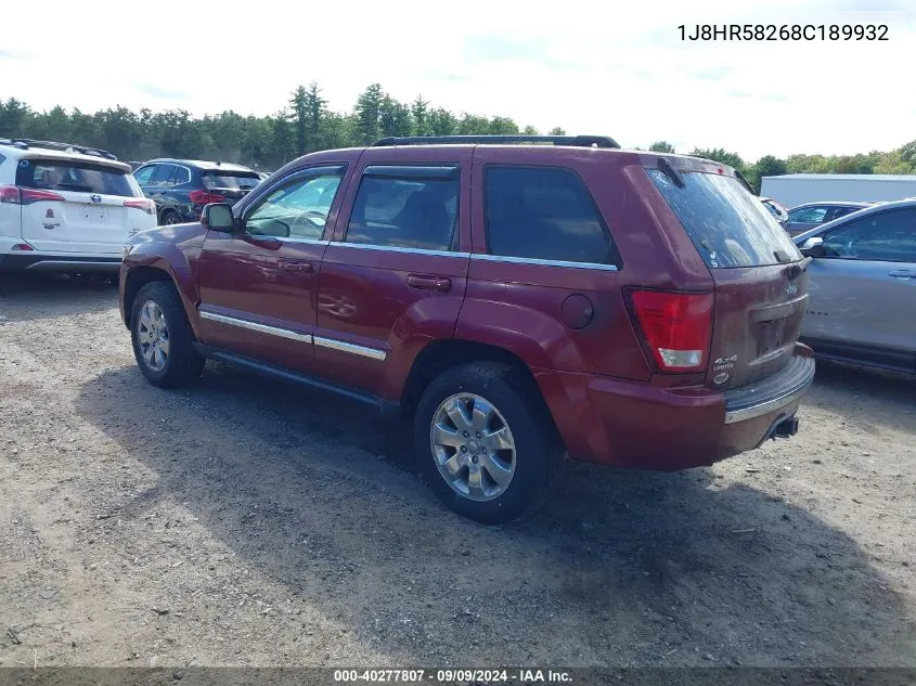 1J8HR58268C189932 2008 Jeep Grand Cherokee Limited