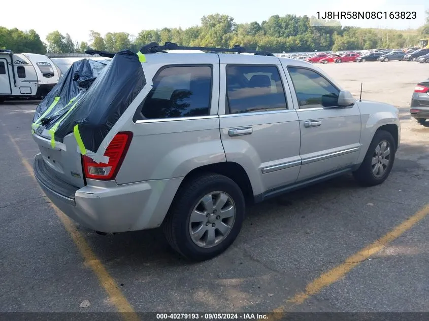 2008 Jeep Grand Cherokee Limited VIN: 1J8HR58N08C163823 Lot: 40279193