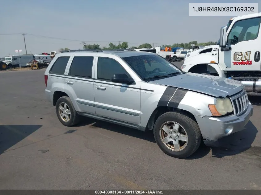 2008 Jeep Grand Cherokee Laredo VIN: 1J8HR48NX8C169302 Lot: 40303134