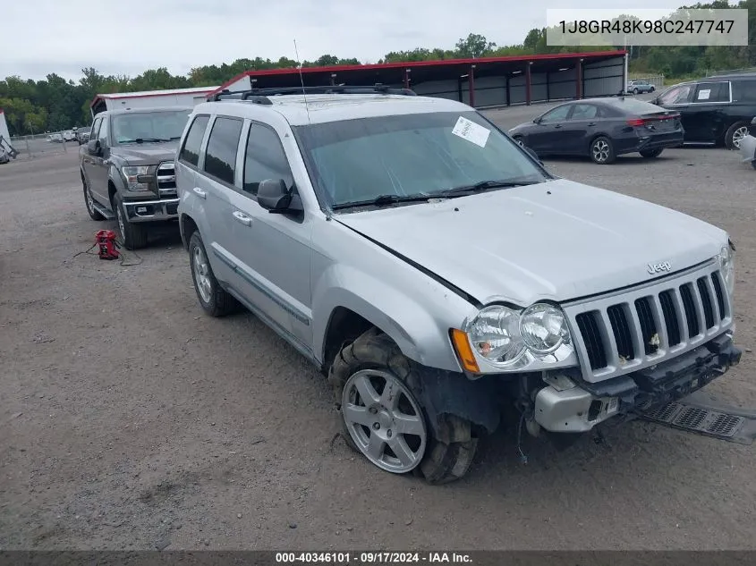 1J8GR48K98C247747 2008 Jeep Grand Cherokee Laredo