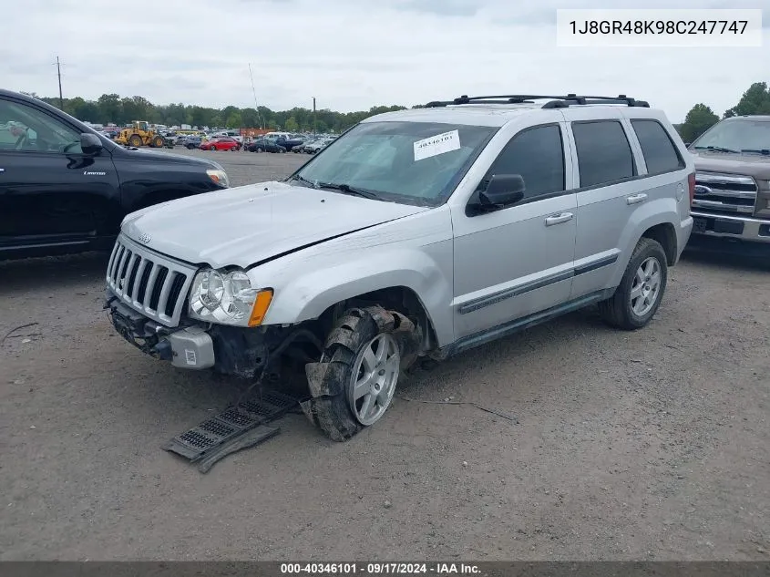 1J8GR48K98C247747 2008 Jeep Grand Cherokee Laredo