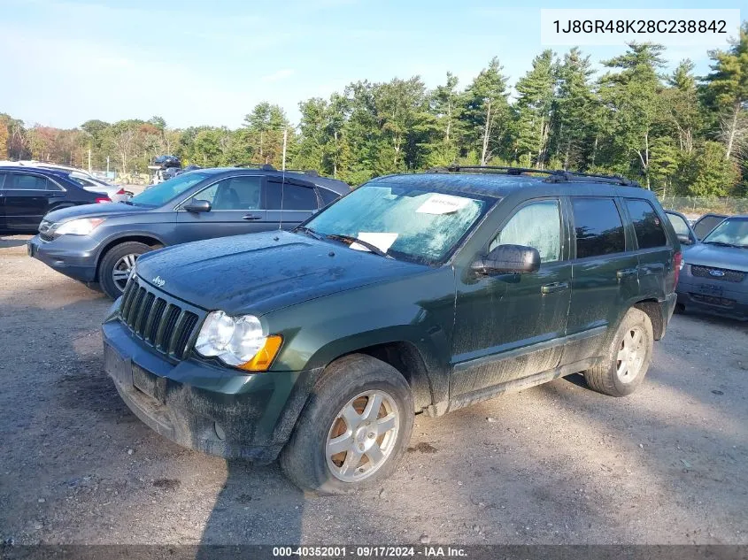 2008 Jeep Grand Cherokee Laredo VIN: 1J8GR48K28C238842 Lot: 40352001