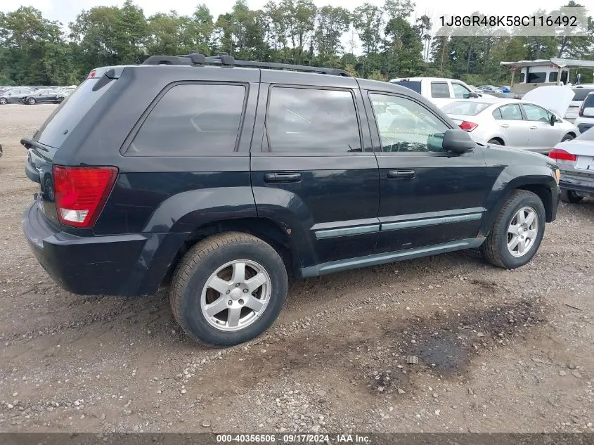 1J8GR48K58C116492 2008 Jeep Grand Cherokee Laredo