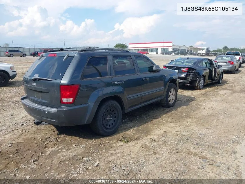 2008 Jeep Grand Cherokee Laredo VIN: 1J8GS48K68C105134 Lot: 40367739