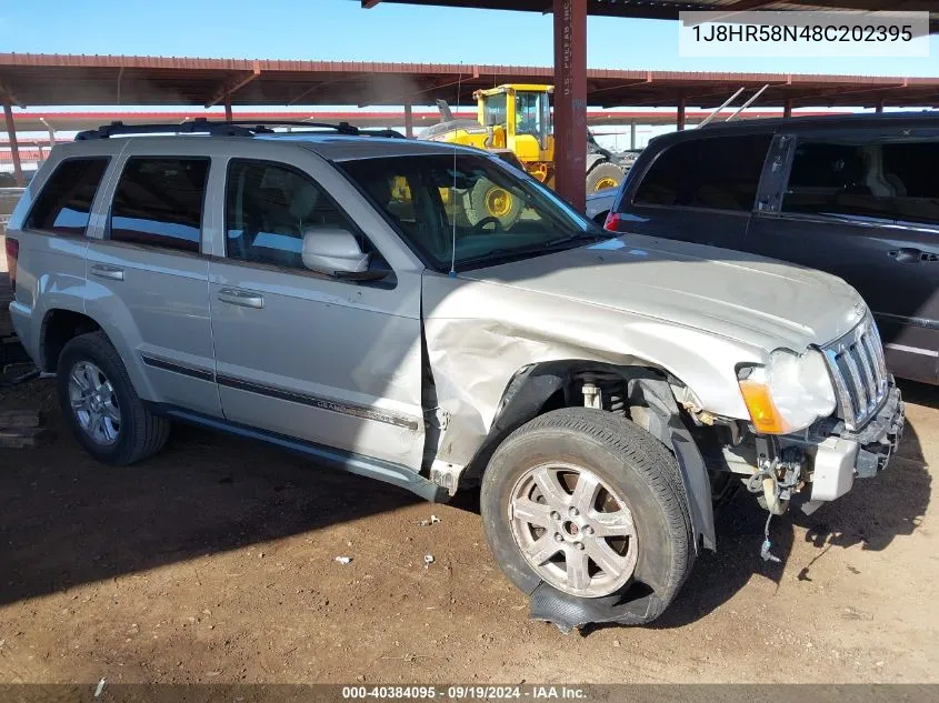 2008 Jeep Grand Cherokee Limited VIN: 1J8HR58N48C202395 Lot: 40384095