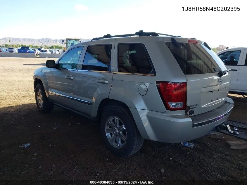 2008 Jeep Grand Cherokee Limited VIN: 1J8HR58N48C202395 Lot: 40384095