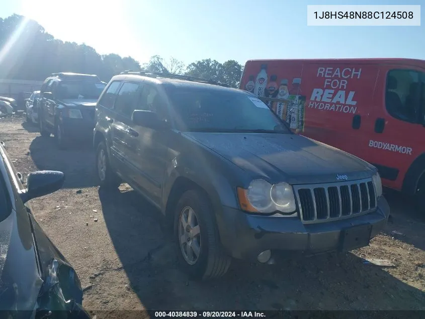 2008 Jeep Grand Cherokee Laredo VIN: 1J8HS48N88C124508 Lot: 40384839