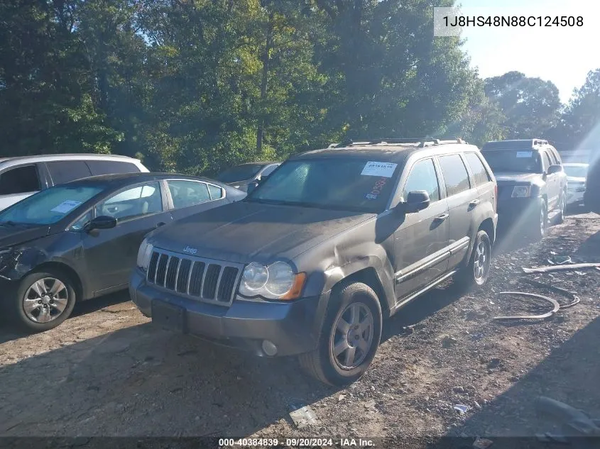 2008 Jeep Grand Cherokee Laredo VIN: 1J8HS48N88C124508 Lot: 40384839