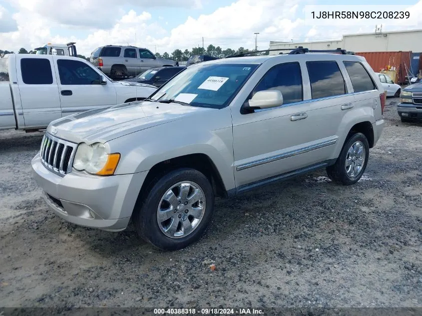 1J8HR58N98C208239 2008 Jeep Grand Cherokee Limited